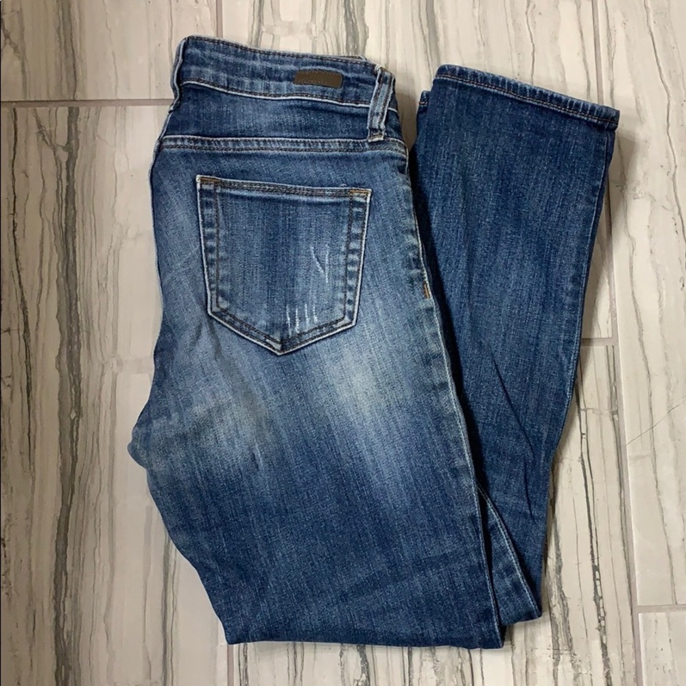KUT Reese Ankle Straight Leg Jeans